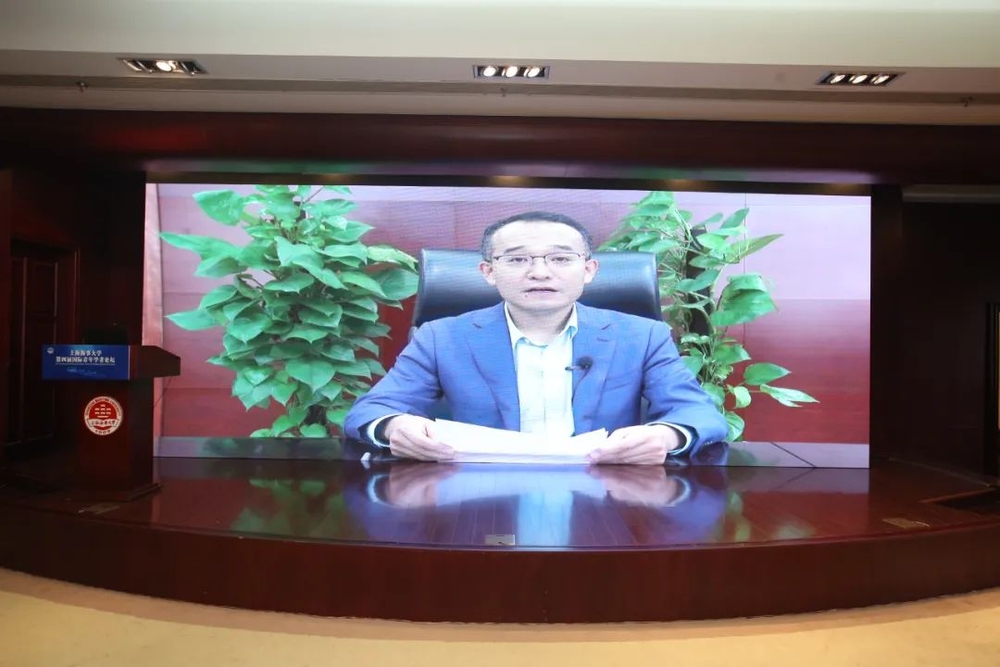 上海市教衛(wèi)工作黨委人才處處長王慶宇致辭