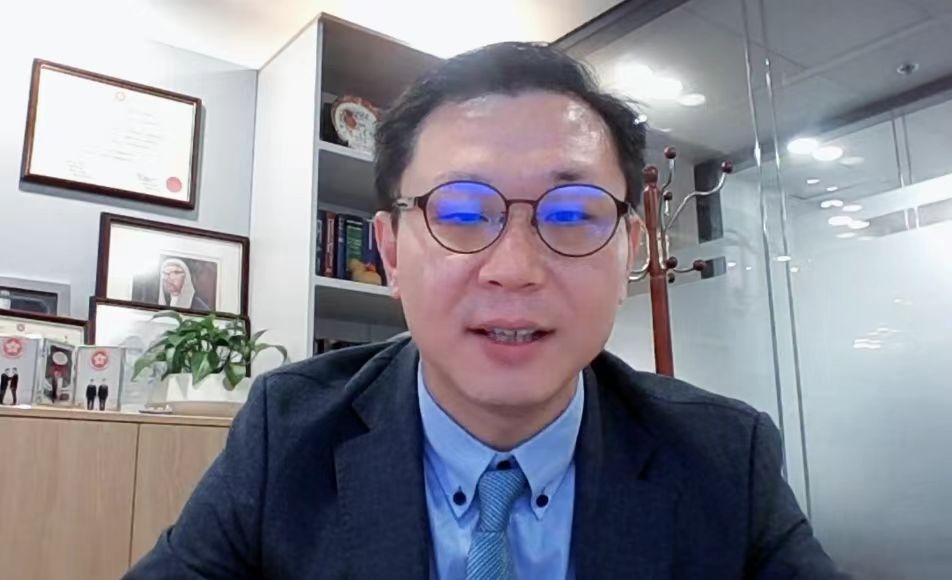 國際航運公會中國辦事處首席代表、海問律師事務所香港辦公室合伙人劉洋發言（線上）